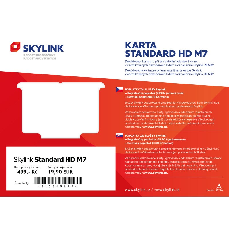 SKYLINK Standart HD IRDETO M7 dekódovacia karta