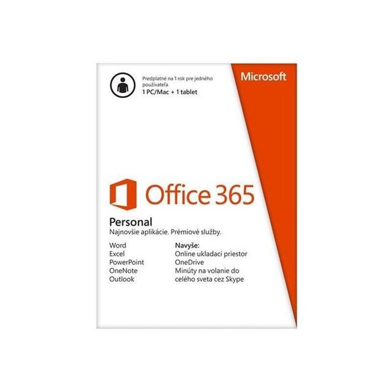 MS Office 365 Personal 2013 SK 1PC + 1Tablet/1 rok