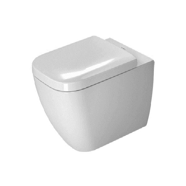 DURAVIT Happy D.2 závesná WC misa 36,5 x 54 cm, upevnenie Durafix, biela s úpravou WonderGliss 22210900001