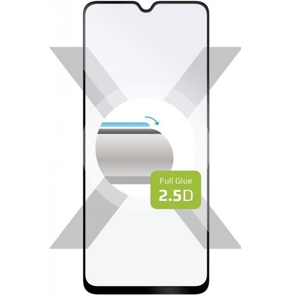Fixed ochranné tvrdené sklo pre Xiaomi Redmi 12C, cez celý displej, FIXGFA1088BK
