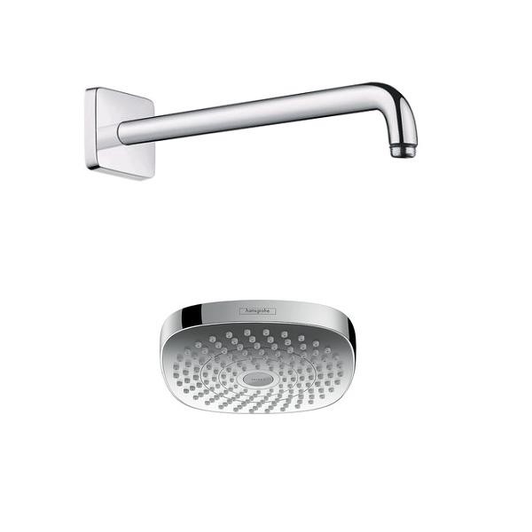 Hansgrohe Croma Select E hlavová sprcha 180 2jet + sprchové rameno biela/chróm, 26524400S11