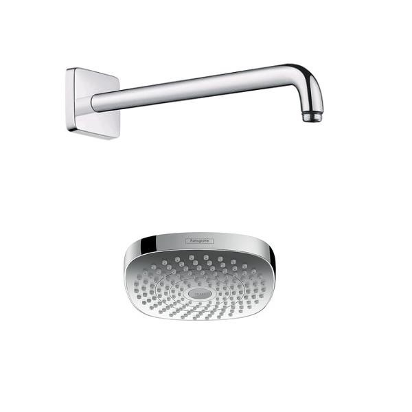 Hansgrohe Croma Select E hlavová sprcha 180 2jet + sprchové rameno biela/chróm, 26524400S11