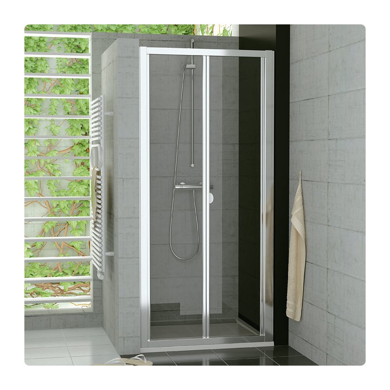 SANSWISS TOP-Line sprchové zalamovacie dvere 70, aluchróm číre sklo AquaPerle, TOPK07005007