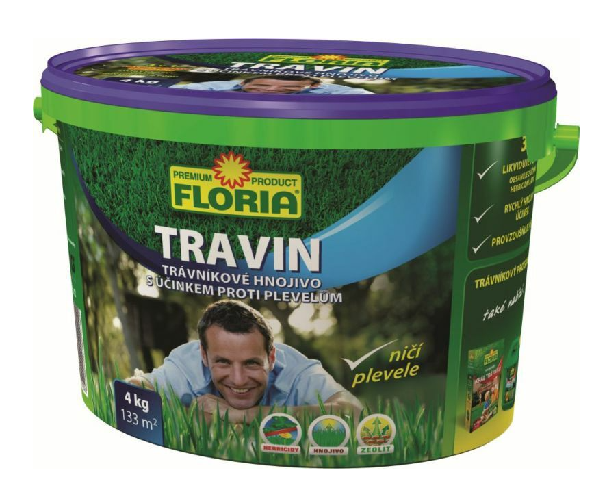 AGRO FLORIA TRAVIN 4kg hnojivo na trávu