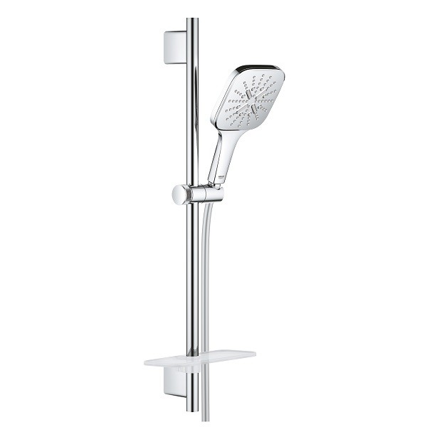 Grohe Rainshower SmartActive sprchový set Cube 130, 3 prúdy, tyč 600 mm a hadica, chróm, 26583000