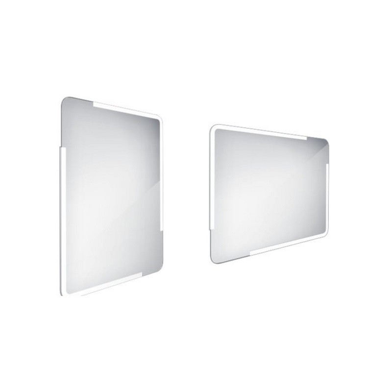 NIMCO zrkadlo podsvietené LED 15000 60 x 80 cm hliníkový rám ZP 15002