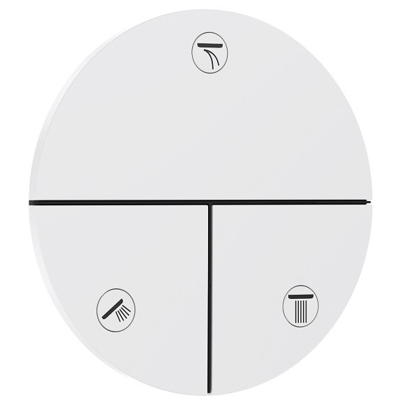 HANSGROHE ShowerSelect Comfort S ventil podomietkový pre 3 spotrebiče matná biela 15558700