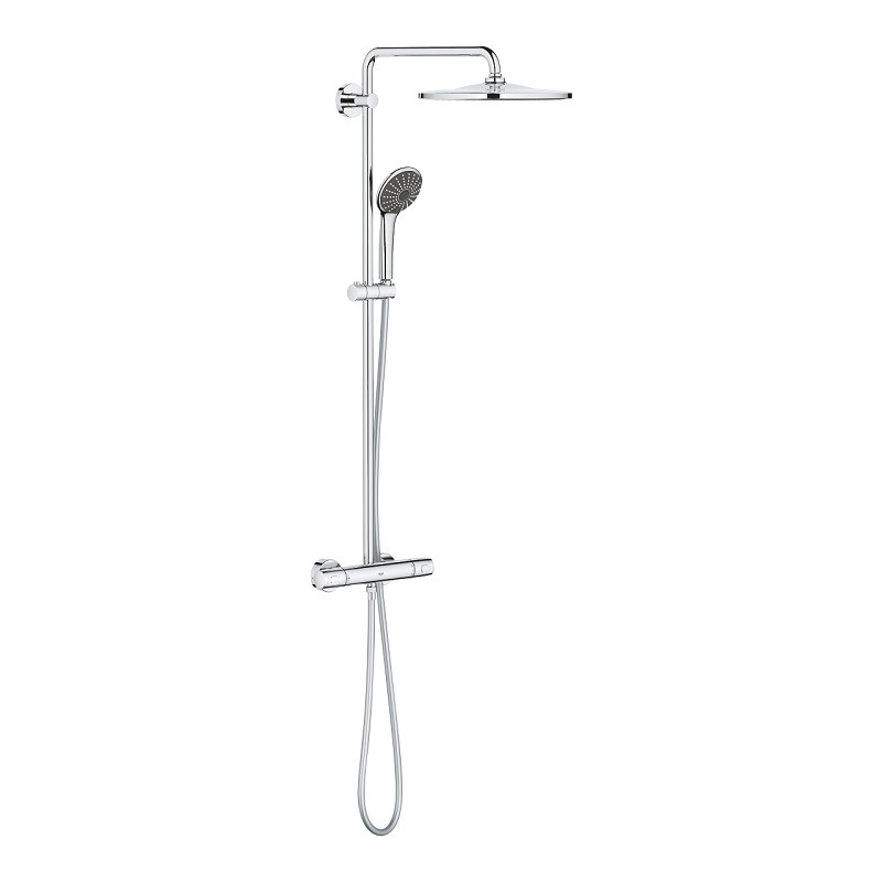 Grohe Vitalio Joy - Sprchový set 310 s termostatom na stenu, 3 prúdy, chróm 26400001