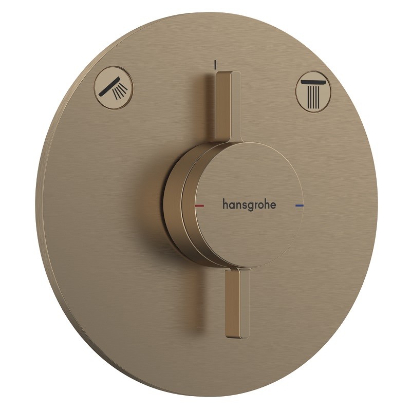 HANSGROHE DuoTurn S batéria vaňová podomietková pre 2 spotrebiče kartáčovaný bronz 75418140
