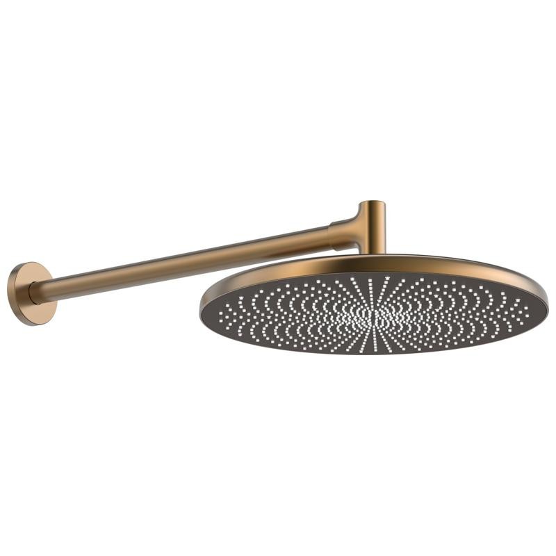 HANSA AURELIA hlavová sprcha nástenná 1-polohová 300 mm, kartáčovaný bronz, 4726030081