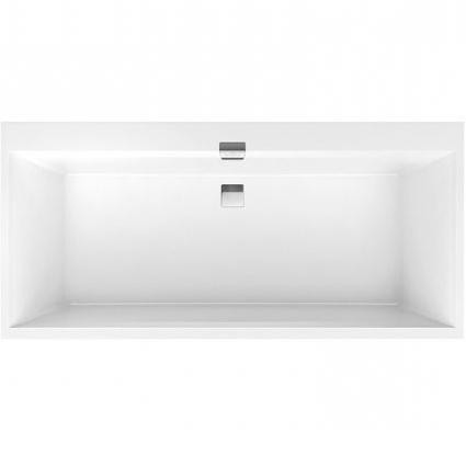 VILLEROY & BOCH Squaro Edge 12 duo vaňa 160 x 75 cm biela, Quaryl, UBQ160SQE2DV-01