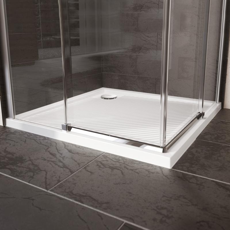 HÜPPE Purano sprchová vanička 90 x 90 cm biela s protišmykom 202161055
