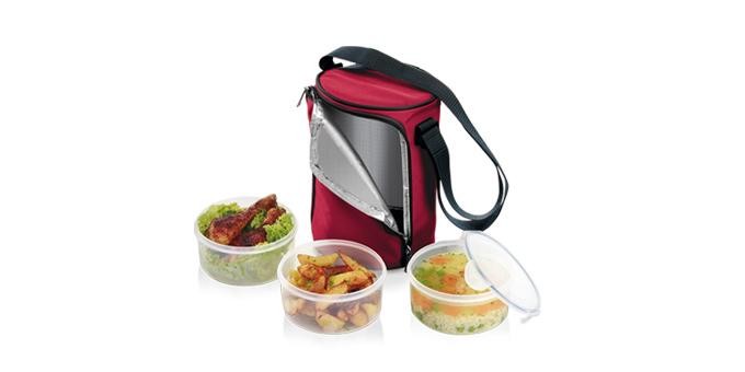TESCOMA FRESHBOX s 3 dózami 1,5l bord.