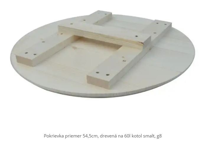 pokrievka drevená na 60 L,54,5 cm