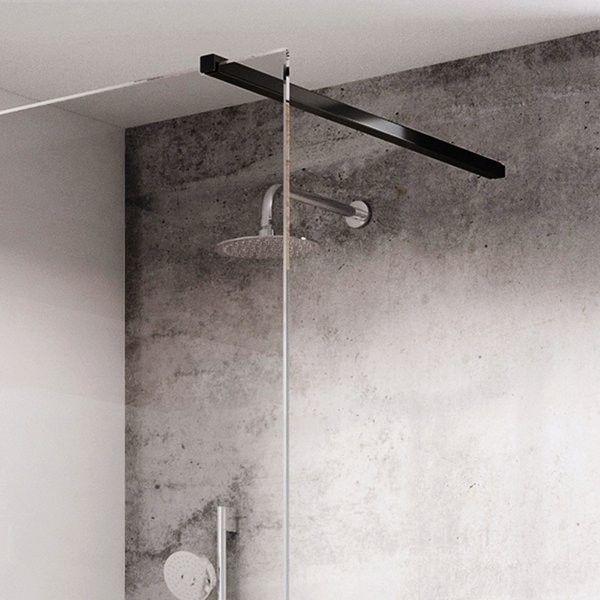 Ravak Walk-In montážna sada W SET-80 Wall/Corner, čierna matná GWD010003017