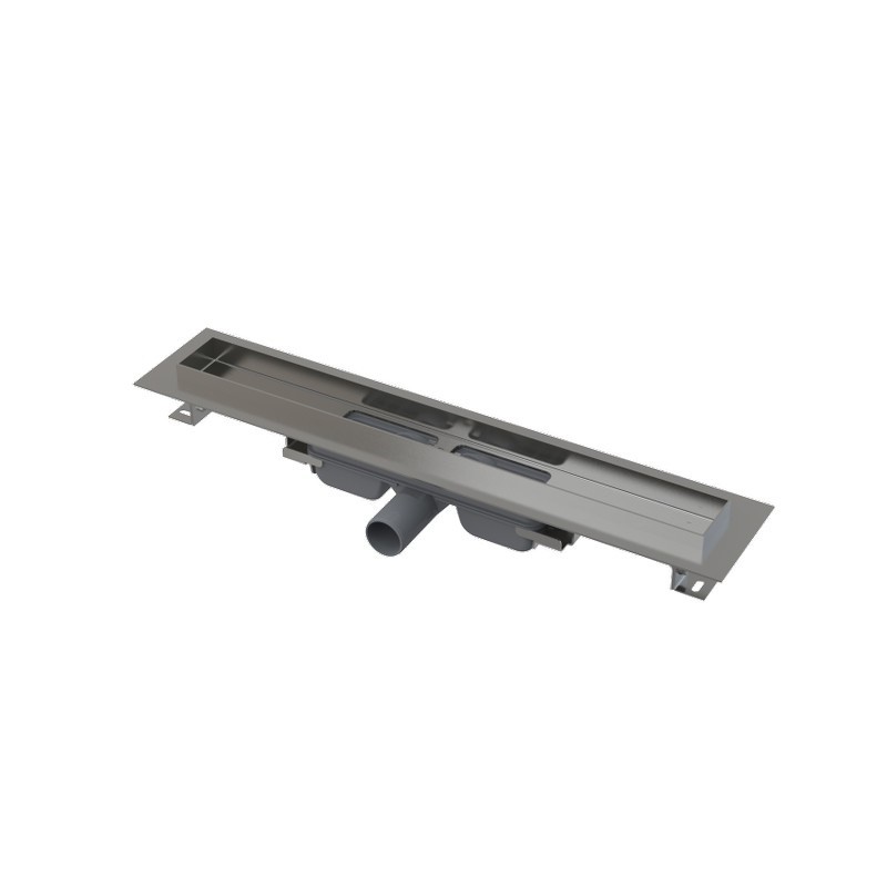 Alca Professional Low - Podlahový žľab 950 s okrajom pre plný rošt, nerez, APZ106-950