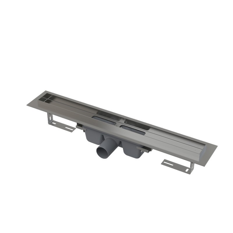 Alca Professional - Podlahový žľab 850 s okrajom pre plný rošt, nerez, APZ6-850