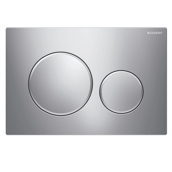 Geberit Sigma20 tlačidlo splachovania WC, chróm lesk/ krúžky: matný chróm, 115.882.KH.1