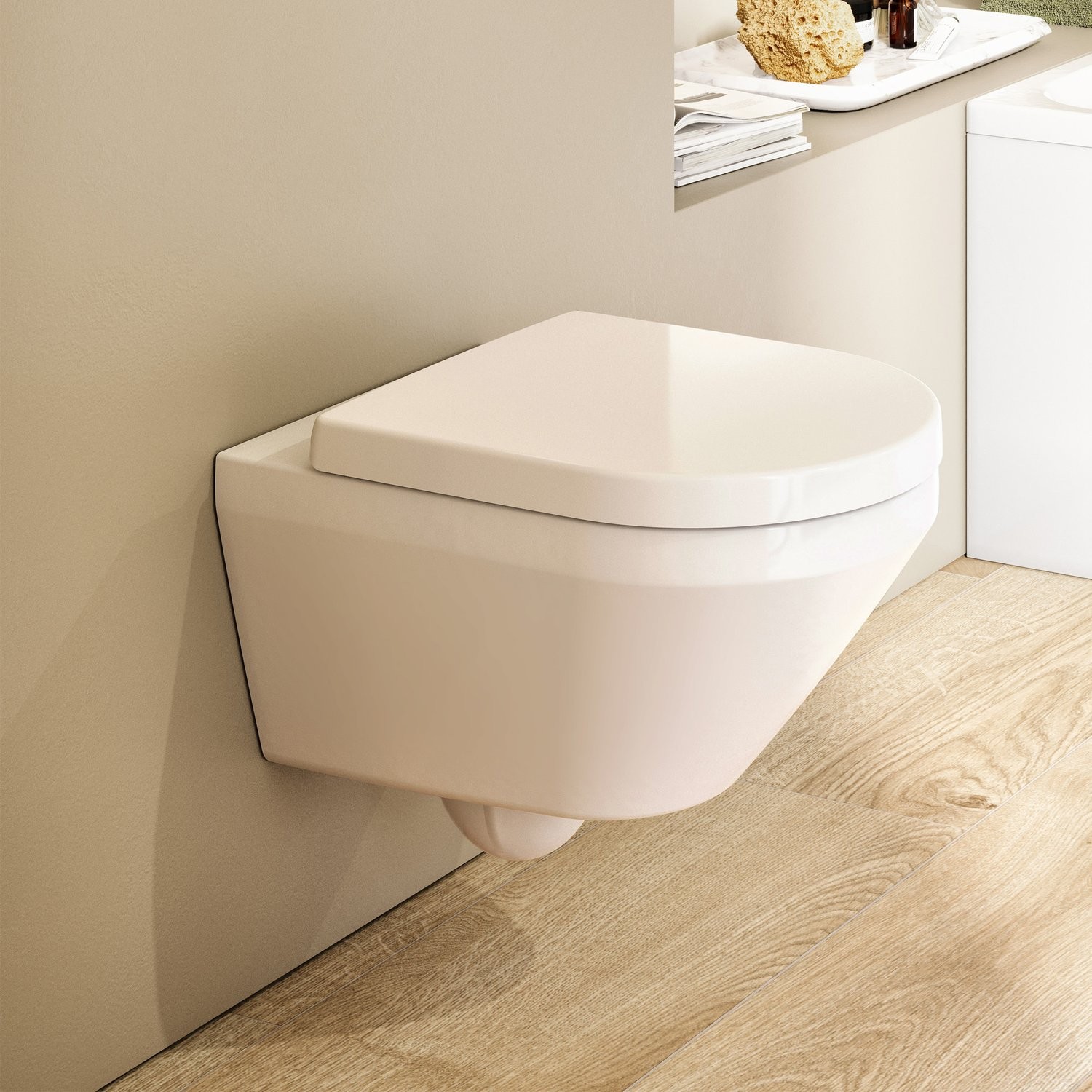 VILLEROY & BOCH Architectura závesná WC misa s TwistFlush (e3) a sedátkom SoftClose s CeramicPlus 4694CLR1