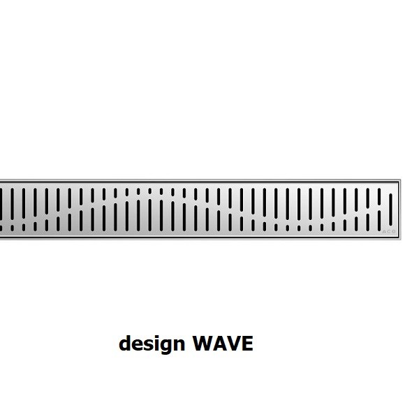 ACO ShowerDrain C rošt odtokový 685 design Wave70, 9010.88.61