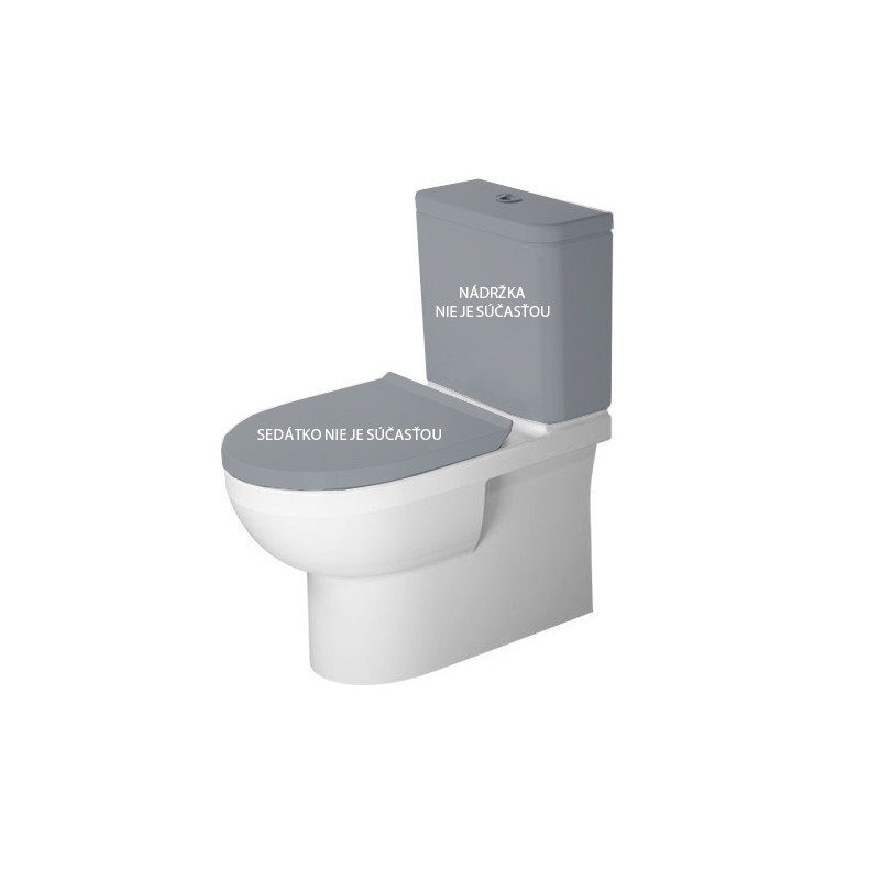 DURAVIT No.1 misa WC kombi stojaca 36,5 x 65 cm Rimless odpad Vario biela 2182090000