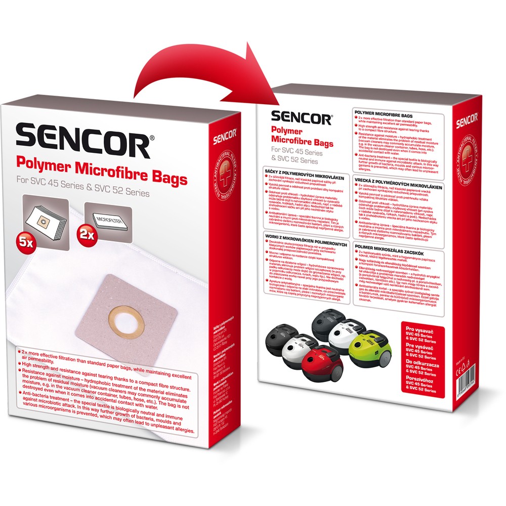SENCOR mikrovlákno SVC 45/52 (5ks)
