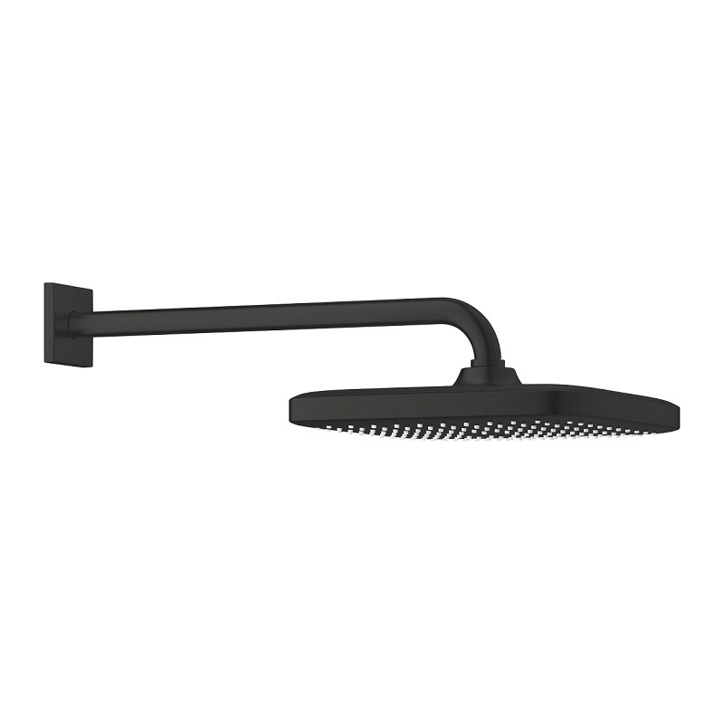 GROHE Tempesta Cube horná sprcha 1jet EcoJoy, 250 x 250 mm, so sprchovým ramenom 380 mm, matná čierna, 266872430