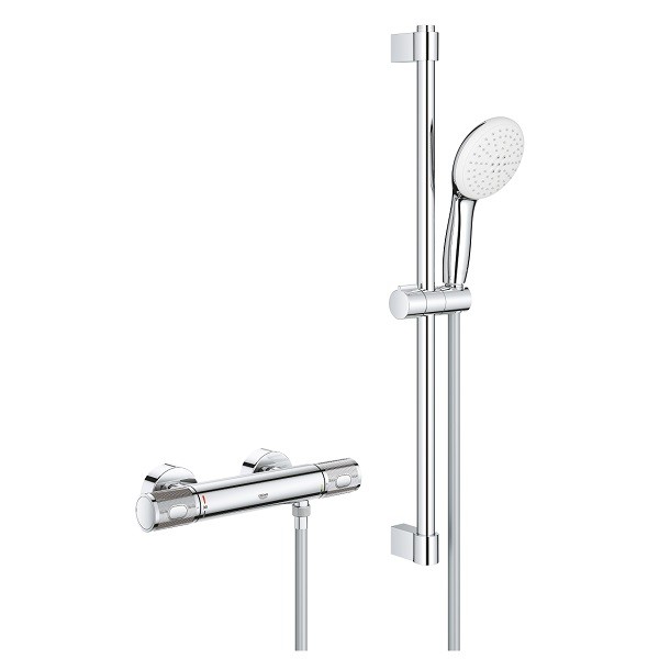 GROHE Grohtherm 1000 Performance Termostatická sprchová batéria so sprchovou súpravou, chróm 34834001