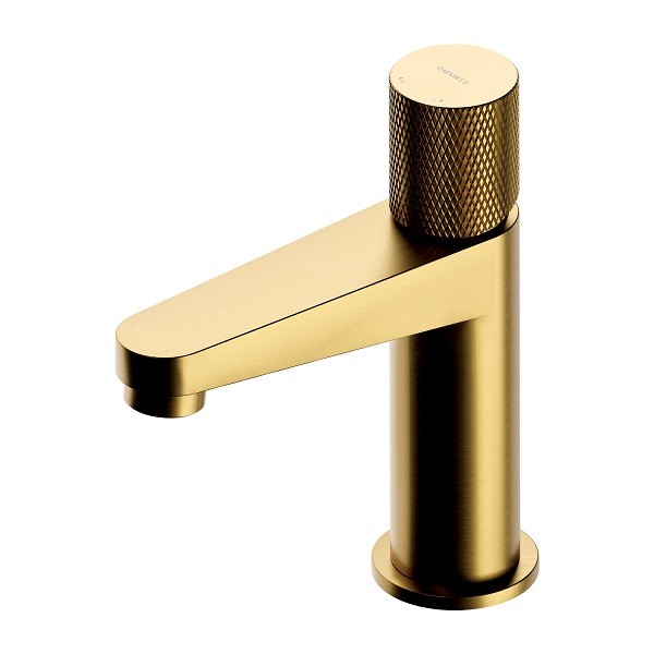 OMNIRES Contour batéria umývadlová stojanková bez výpuste brúsené zlato CT8010GLB - ROZBALENÝ TOVAR