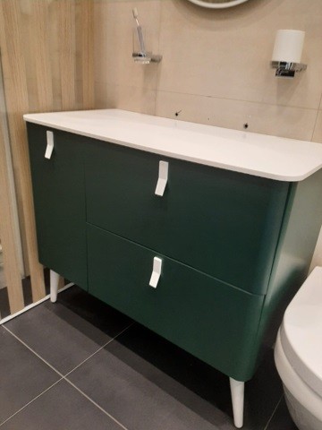 SALGAR UNIIQ skrinka pod umývadlo ľavá royal green 83126RT01RT01 - ROZBALENÝ TOVAR