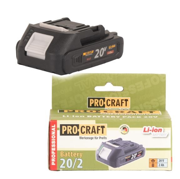 PROCRAFT 20V Li-ion 2000mAh akumulátor 20/2A