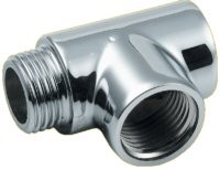 Radiatorový kúpeľnový T-kus chrom