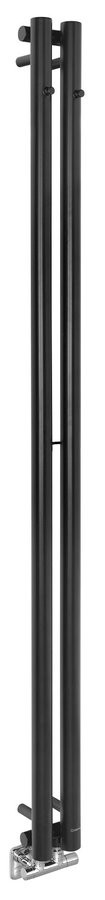 SAPHO PILON radiátor 122x1800mm, so 2 háčikmi, čierna matná IZ124T