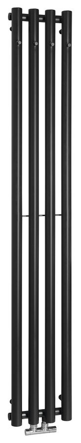SAPHO PILON radiátor 270x1800mm, so 4 háčikmi, čierna matná IZ122T