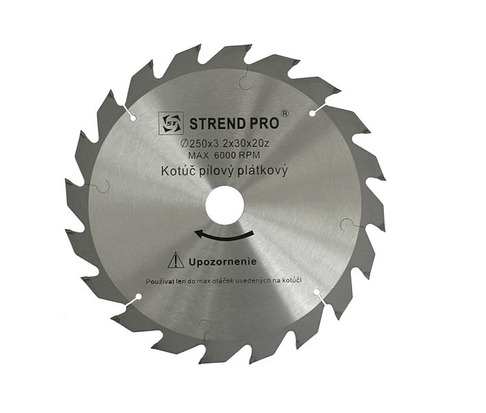 STREND PRO SuperSaw NW 250x3,2x30 20T kotúč pílový na drevo