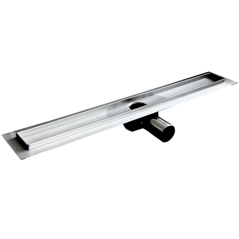 ACO sprchový žľab LH90 s horizontálnou prírubou celonerezový 64 x 885 mm, 413484