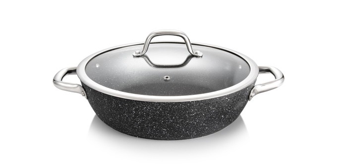 TESCOMA PRESIDENT Stone panvica s pokrievkou 28 cm