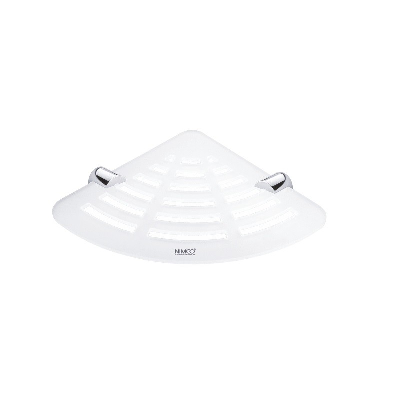 NIMCO BORMO polička rohová plexisklo chróm BR X211-26