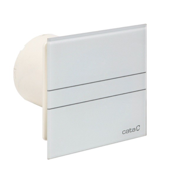 CATA E-100 GT kúpeľňový ventilátor Timer, biely sklenený kryt, 00900100