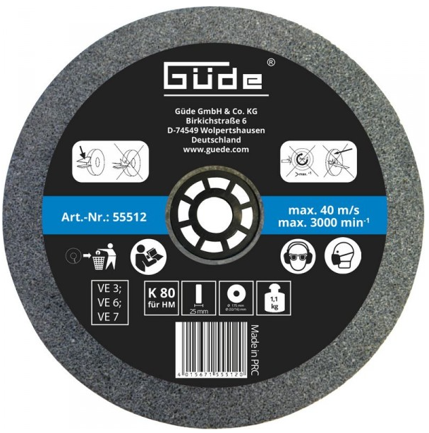 GUDE 175x25x32/16 K80 kotúč brúsny