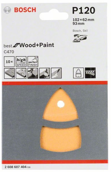 BOSCH 102x62 mm 120z/10ks brusivo delta