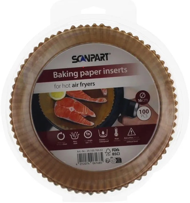 papier na pečenie ScanPart priemer 16cm 100ks