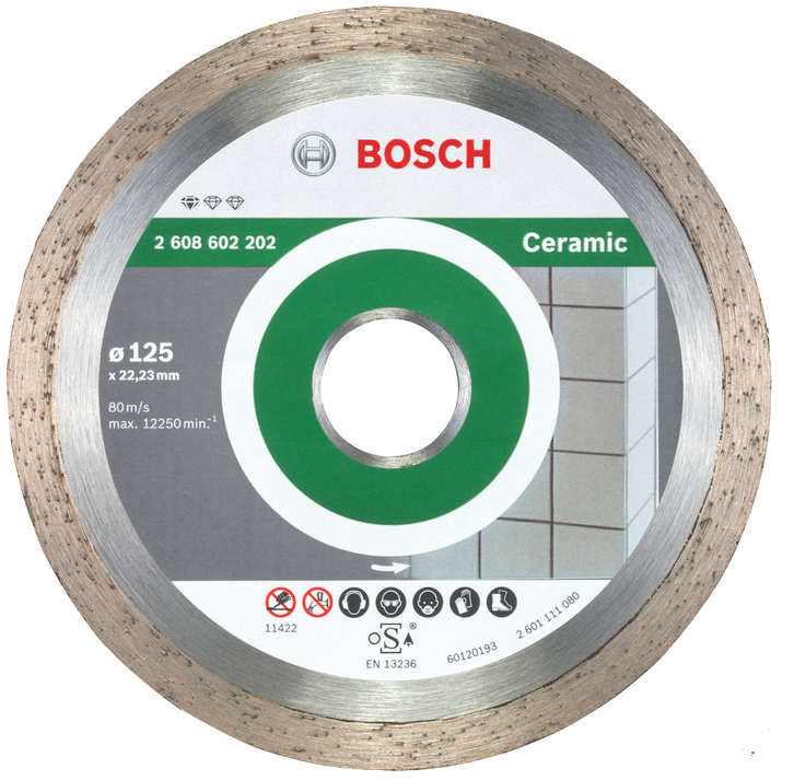 BOSCH 125 mm hladký kotúč dia