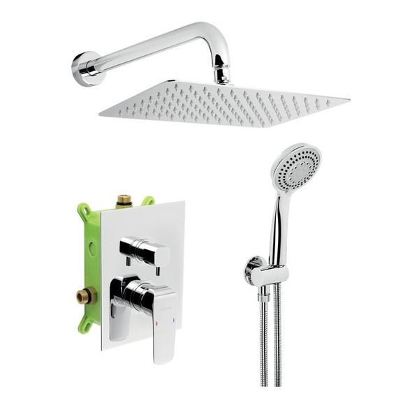 NOVASERVIS Nobless Tina sprchova sada pod omietku, chróm, SADA38051R,0