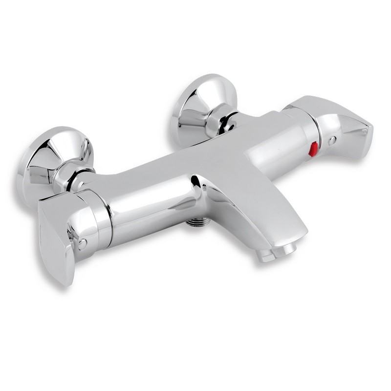 NOVASERVIS Metalia 57 nastenná vaňová termostatická batéria chróm 57920/1,0