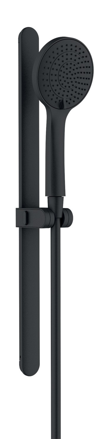 NOVASERVIS Nostris set sprchovej hlavice, tyče a hadice, 3 prúdy, čierna matná N99BL