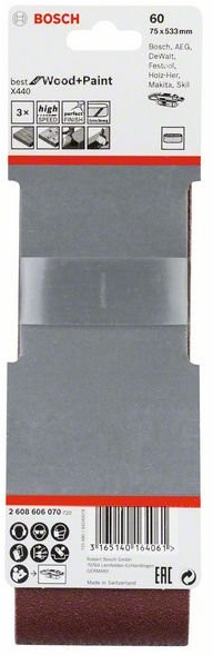 BOSCH 75x533 60z pás brúsny