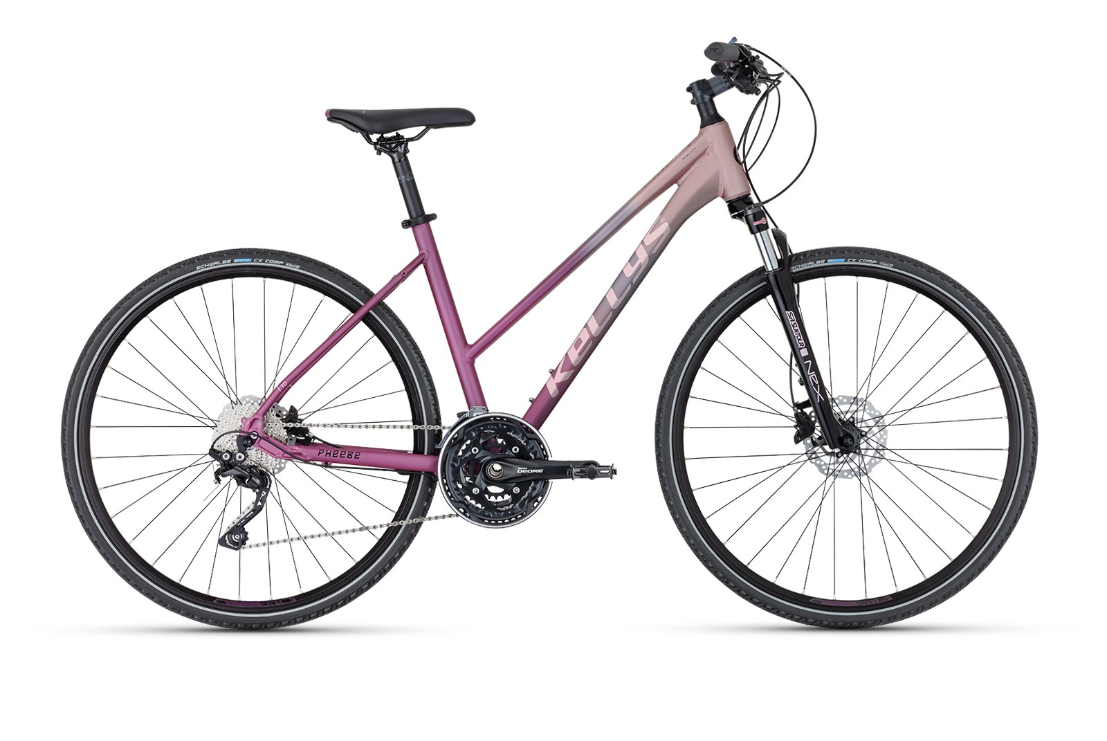 Dámsky crossový bicykel KELLYS PHEEBE 70 Rosy Violet M 28" 2025