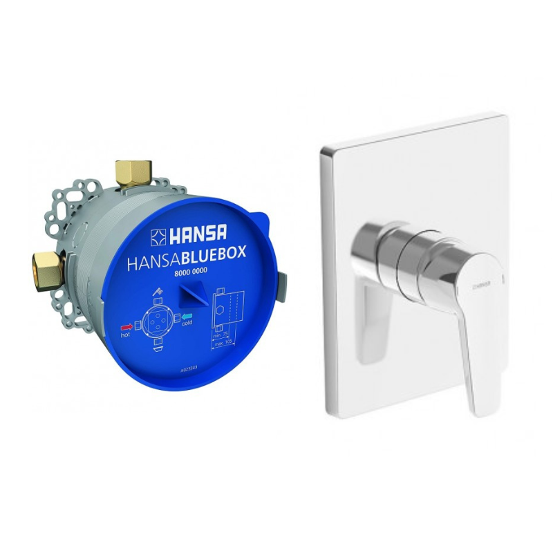 Hansa POLO sprchová batéria podomietková + teleso BlueBox chróm SET80619093