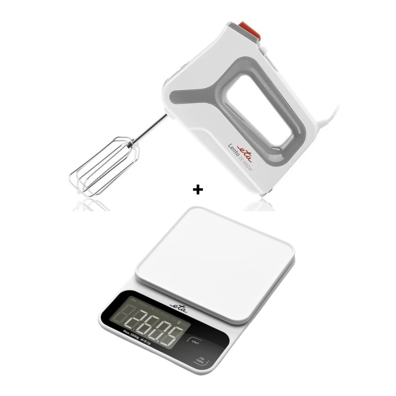 SET ETA šľahač s tyč. mixérom LENTO 1051 + kuchynská váha POPI